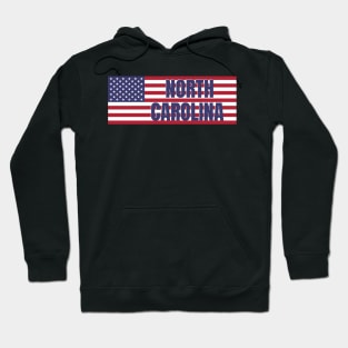 North Carolina State in American Flag Hoodie